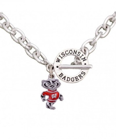 Wisconsin Badgers Toggle Necklace Jewelry