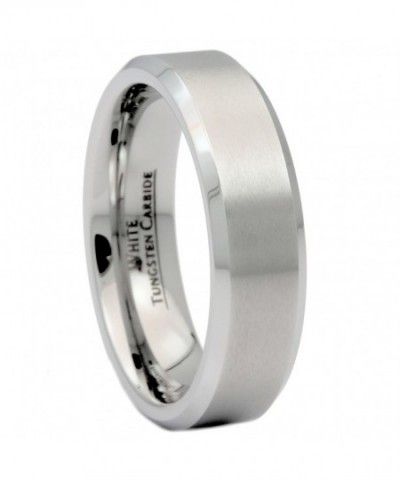 MJ Brushed Tungsten Carbide Polished