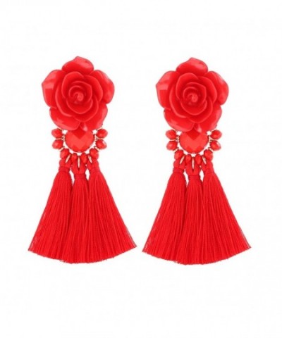 Isaloe Statement Tassel Earrings Dangling