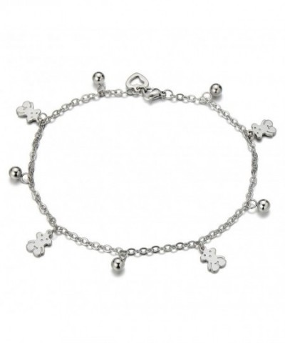 Stainless Anklet Bracelet Dangling Charms