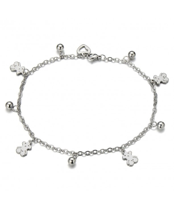 Stainless Anklet Bracelet Dangling Charms