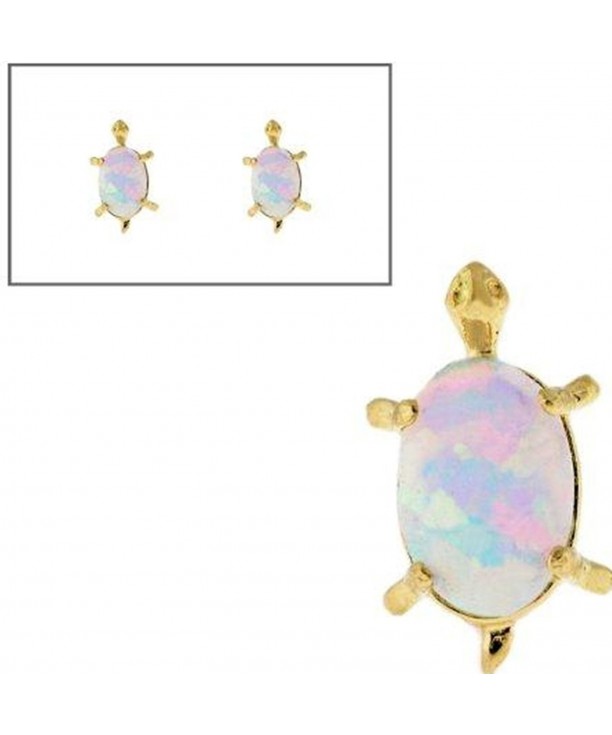 10KT Real Gold Turtle Earrings