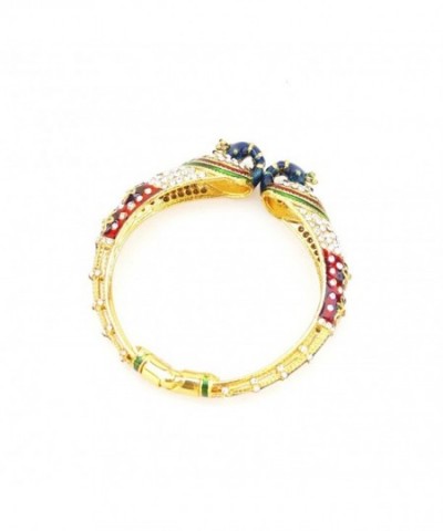 Ethnic Openable Bracelet Zirconia Valentines