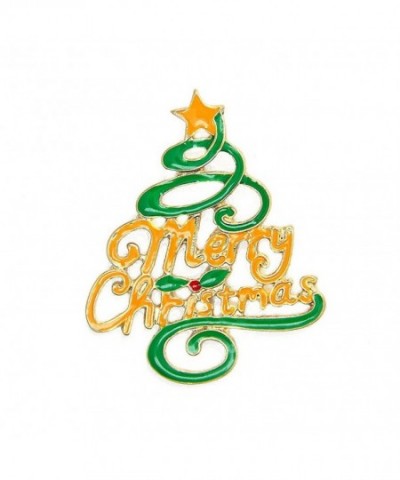 Christmas Brooch Merry Tree Holiday