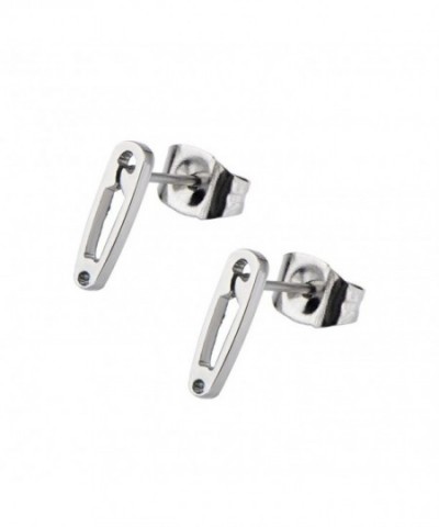 Safety Stainless Steel Stud Earrings