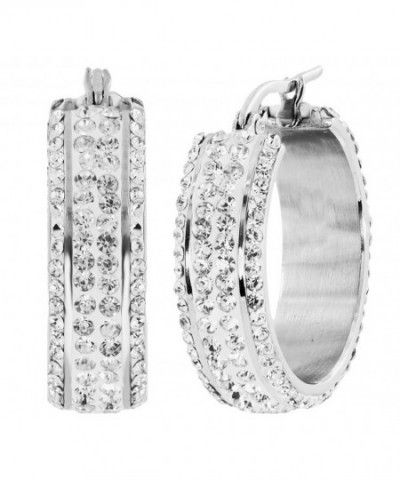 Michael Designs Stainless Crystal Earring