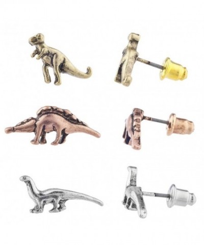 Lux Accessories Dinosaur Jurassic Earring