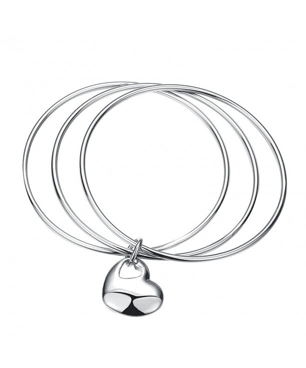 Ginalee Womens Circles Silver Bracelet