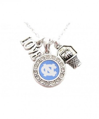 Carolina Basketball Silver Necklace Jewelry