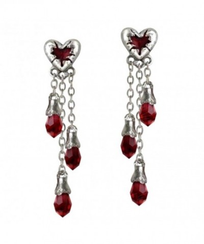 Bleeding Heart Earrings Alchemy Gothic