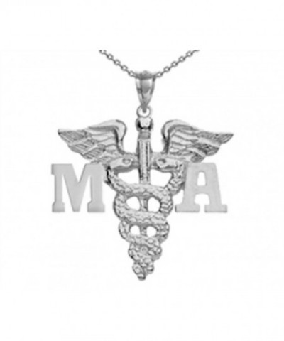 NursingPin Medical Assistant Necklace Sterling