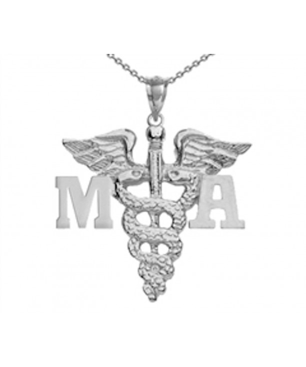 NursingPin Medical Assistant Necklace Sterling