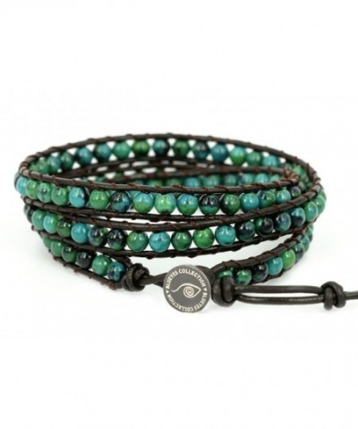 BLUEYES COLLECTION Amicable ChrysocollaGemstone Bracelet