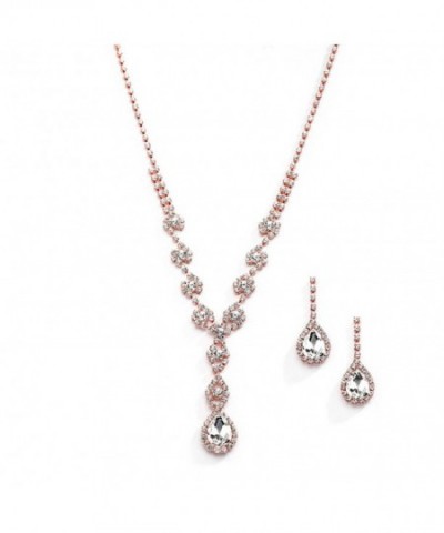 Mariell Sparkling Rhinestone Necklace Bridesmaid