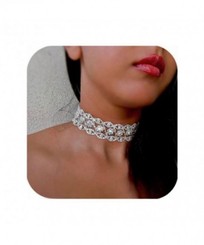 Cyntan Crystal Choker Necklaces Jewelry