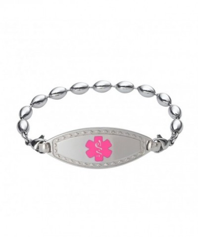 Divoti Engraved Bracelet Stainless Pink 8 0