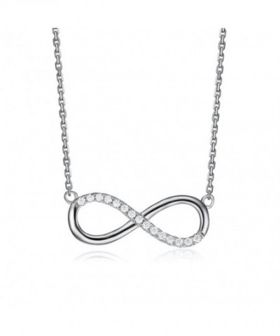 Serend Infinity Necklace Silver Tone Valentines