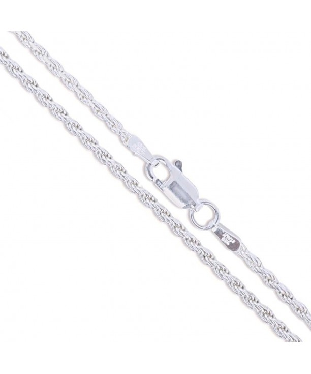 Sterling Silver Diamond Cut Necklace 2210 18