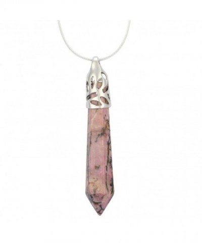 Hexagonal Rhodochrosite Gemstone Necklace GGP26 B9