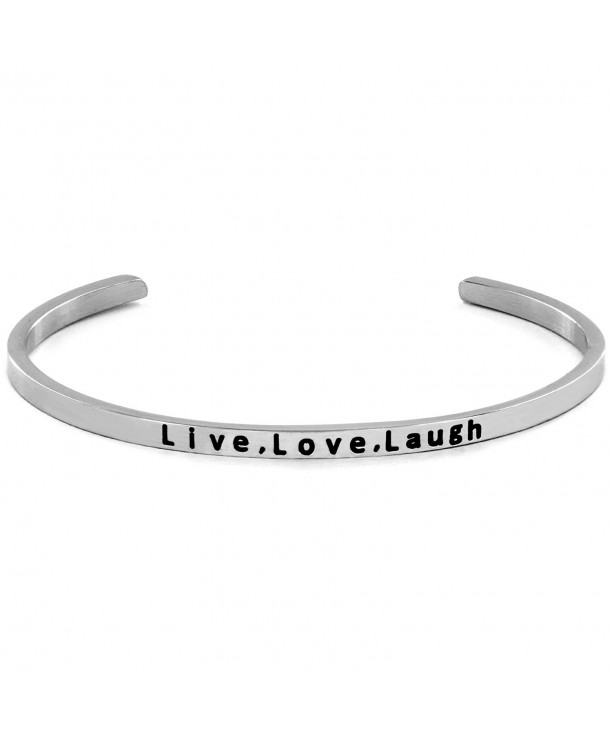 Womens Stainless Steel Laugh Bracelet