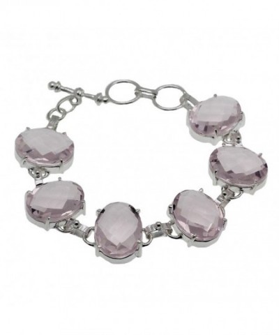 Bracelet Sterling Gemstone Adjustable 7 25 8 25