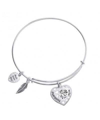 Sterling Husband Feather Adjustable Bracelet