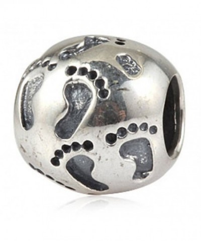 Jewelry Antique Sterling Silver Footprints