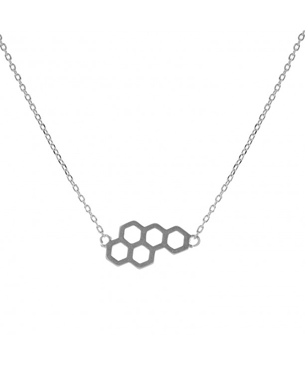 chelseachicNYC Handmade Beehive Necklace Silver