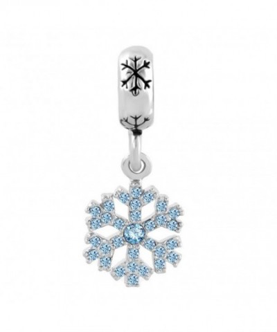 LuckyJewelry Snowflake Swarovski Elements Bracelets