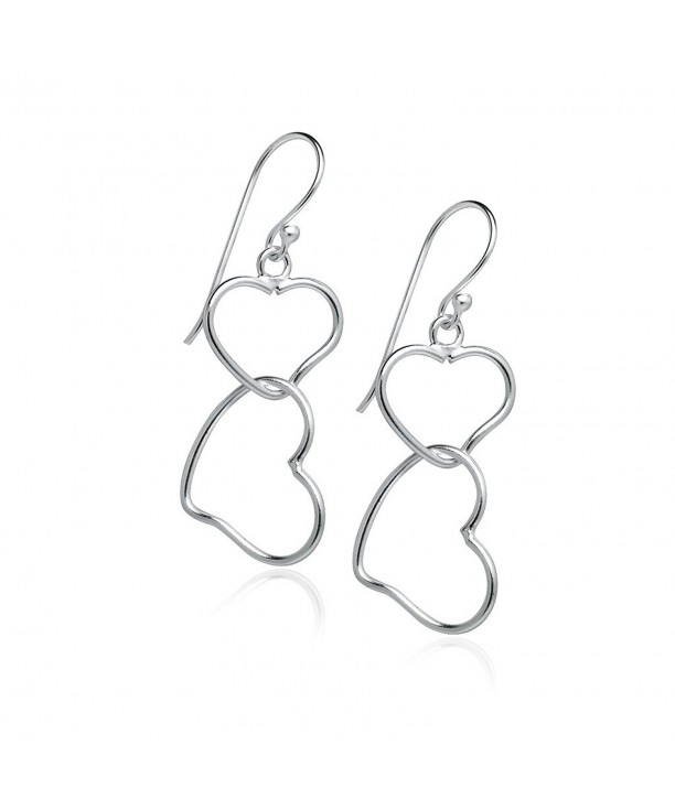 Sterling Silver Interlocking Double Earrings