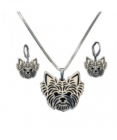 Yorkshire Terrier Necklace Earrings Yorkie