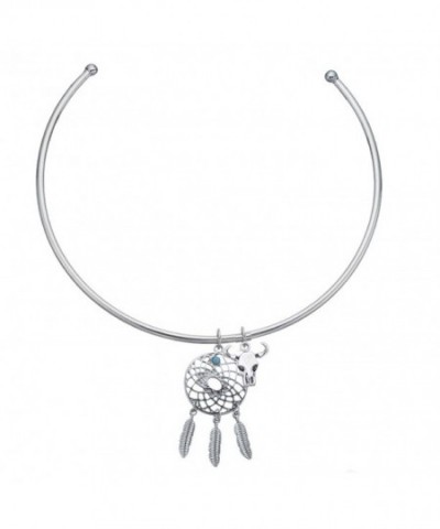 Wildest Dreams Catcher Choker silver plated base