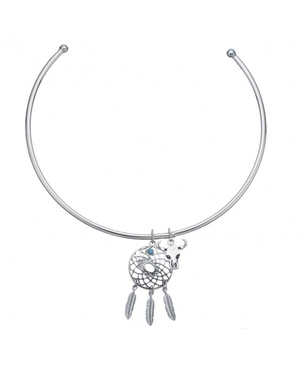 Wildest Dreams Catcher Choker silver plated base