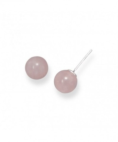 Rose Quartz Sterling Silver Earrings