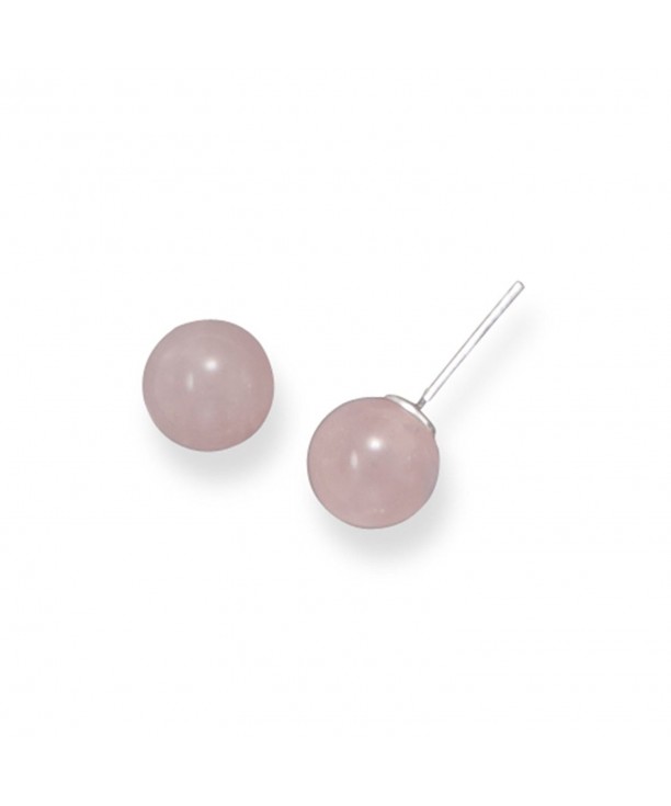 Rose Quartz Sterling Silver Earrings