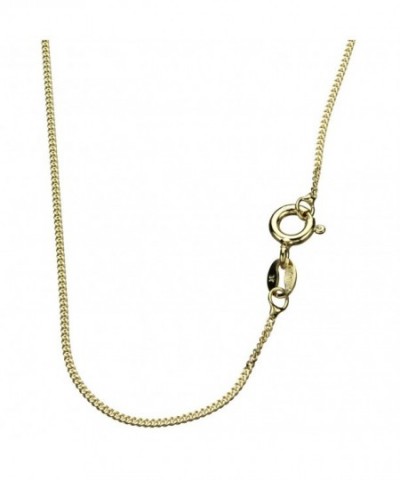 Gold Flashed Sterling Silver Diamond Cut Necklace