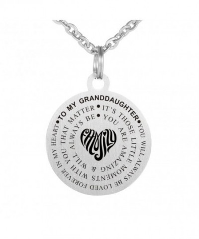 Granddaughter Necklace stainless waterproof Birthday