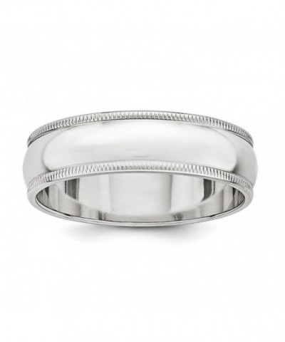 Size Sterling Silver Milgrain Wedding