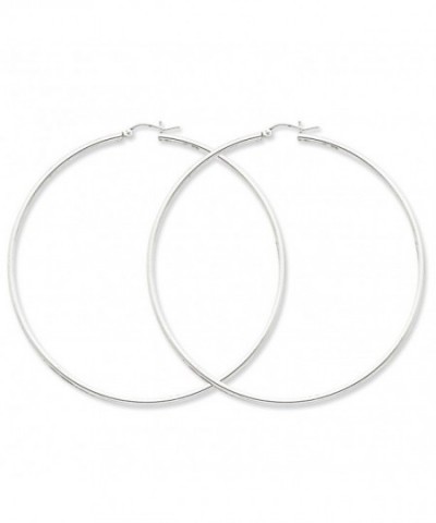 Sterling Silver Polished Hoop Earrings