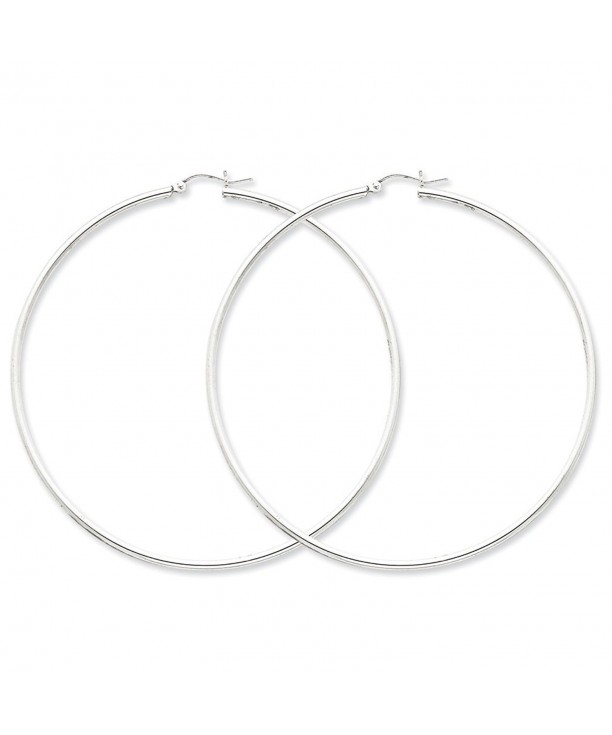 Sterling Silver Polished Hoop Earrings