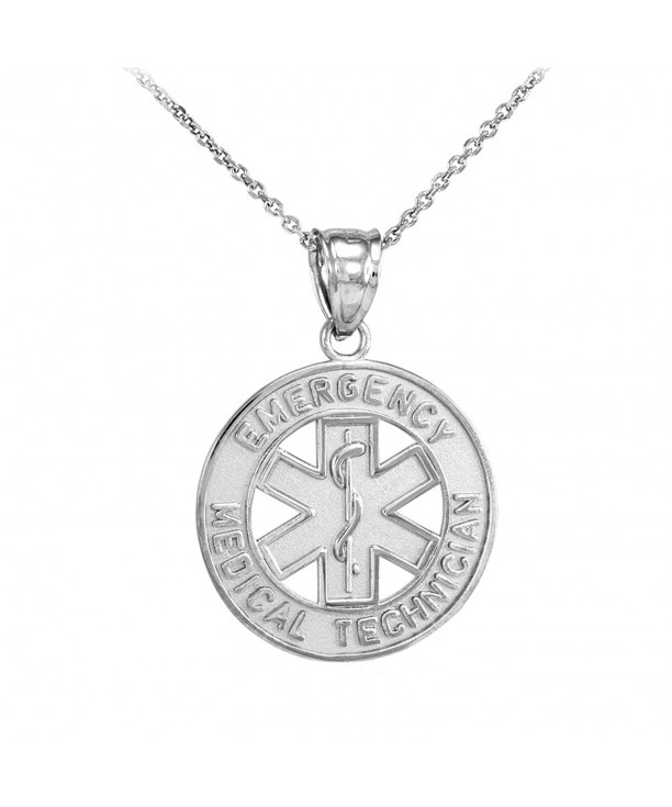 Sterling Emergency Medical Technician Necklace