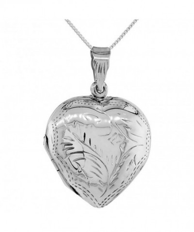 Sterling Silver Pendant Engraved Handmade