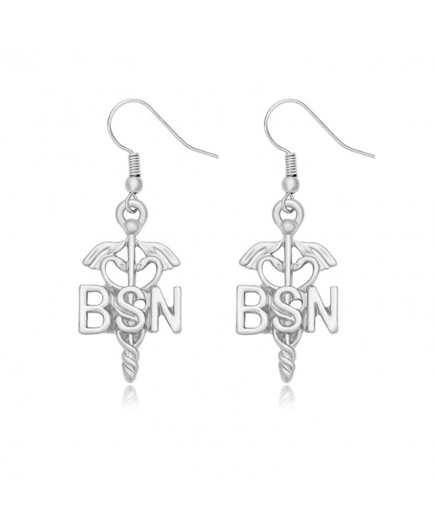 MANZHEN Caduceus Registered Earrings BSN silver