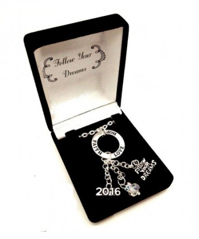 Graduation Follow Dreams Faith Necklace