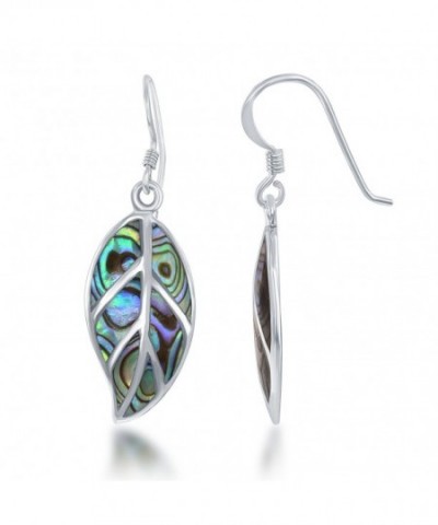 Sterling Silver Abalone Dangle Earrings