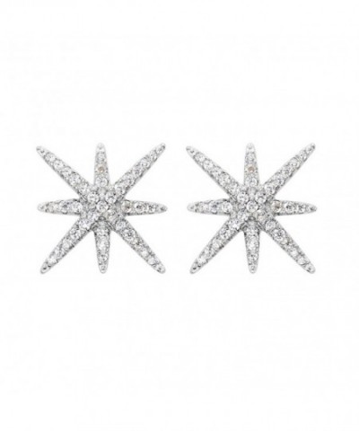 EVER FAITH Sterling Zirconia Snowflake