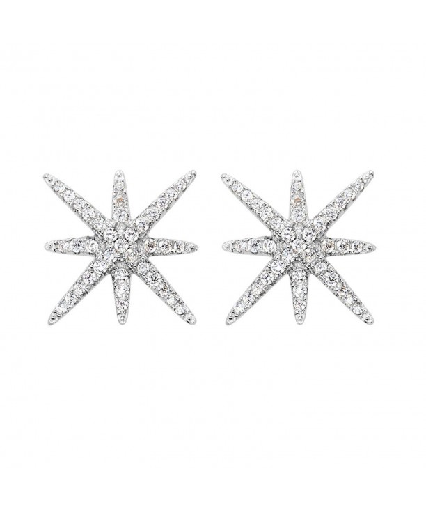 EVER FAITH Sterling Zirconia Snowflake