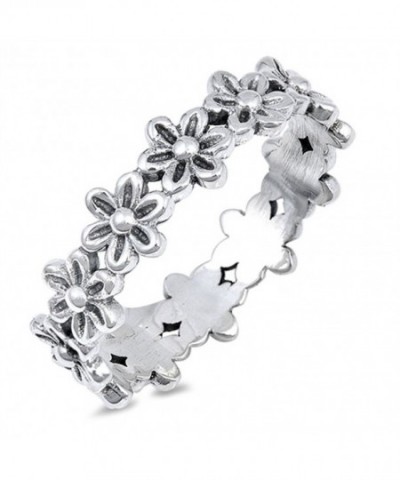 Plumeria Eternity Sterling Silver RNG17079 10