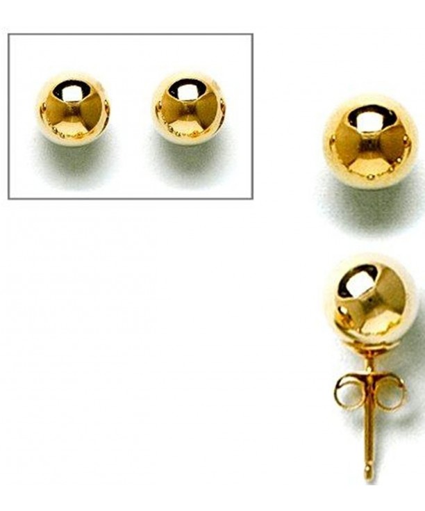 10KT Gold 10mm Ball Earrings