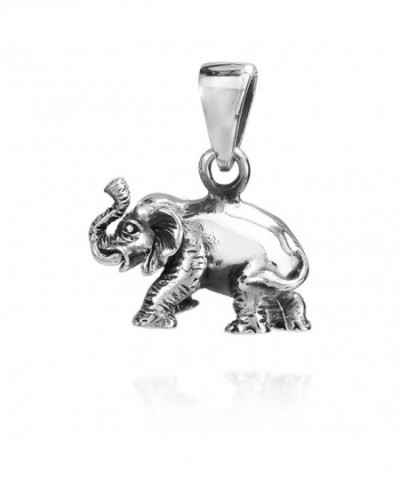 Wild Elephant Sterling Silver Pendant